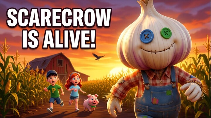 IT'S ALIVE! 😱 The Scarecrow Came to Life! | Kids Adventure
