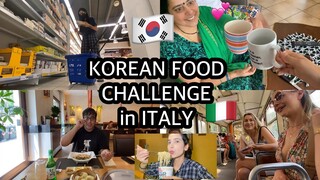 🇰🇷24 HOURS KOREAN FOOD CHALLENGE | Pooh in Italy 💕