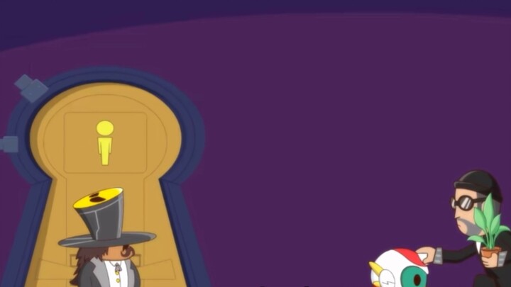 “แม้ว่า Commander Frustrated จะทำเรื่องเลวร้ายมากมาย แต่ Happy Superman ก็ยังคงปกป้องเขาโดยไม่ลังเลใ