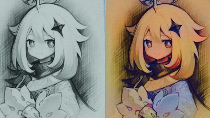 [Game]Sketches of Paimon from Japanese Players [Genshin]
