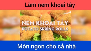 Làm nem khoai tây