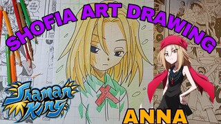 drawing anime shaman king, anna part.2