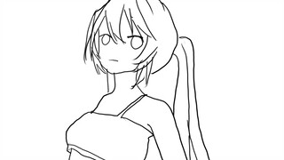 初音未来MMD布料解算掉装备