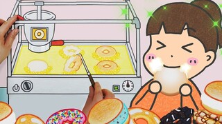 [Stop-motion animation] Make a bunch of delicious donuts to reward yourself | Healing short film