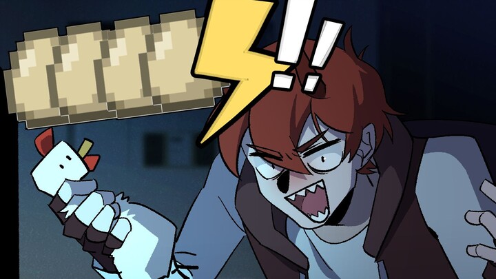 I smashed four eggs with one chicken↑↓↑↓! [KLqiqi fan animation]