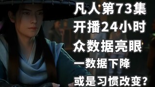 The data is eye-catching! Comparison of the data of the 73rd episode of "Mortal Cultivation of Immor