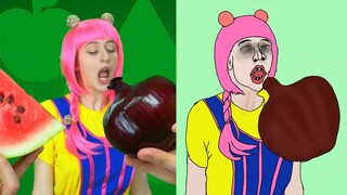 Yummy Fruits & Vegetables | D Billions Kids Songs |||  troll..i don't draw