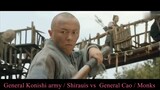 Eighteen Arhats of Shaolin Temple 2020 pt1 : General Konishi army / Shirauis vs  General Cao / Monks