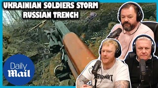 Ukrainian Soldiers Storm Russian Trench REACTION | OFFICE BLOKES REACT!!