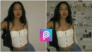 Newspaper Background - Easy Tutorial using Picsart