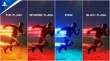 The Flash Open World Game All Speedsters Showcase and Powers