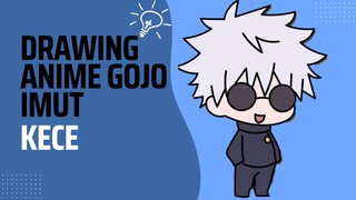 DRAWING GOJO SATOROU MODE BOCIL | ANIME JJK