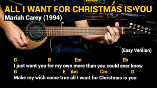 All I Want For Christmas Is You - Mariah Carey (1994) - Guitar Chords Tutorial with Lyrics Part 2