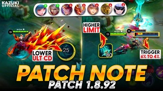 A BIG UPDATE IS HERE! | LEOMORD BUFF | SKY PIERCER NERF | HARITH NERF & MORE