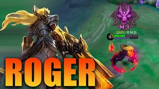 REALLY!!😳 ROGER 1VS5 SO OOP - CRAZY DOG IS BACK - ROGER HYPER BEST BUILD | MLBB | RMD