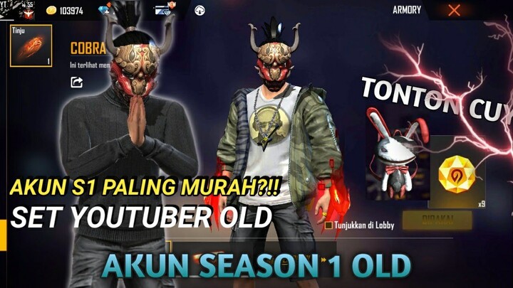 JUAL AKUN FREE FIRE SEASON 1 MURAH || TERBARU PART 544