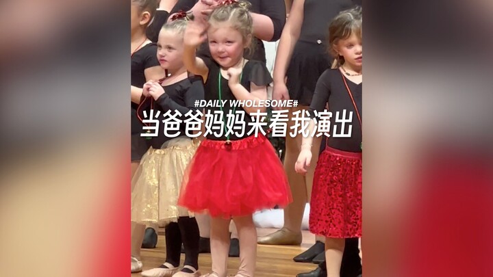 When Mom and Dad came to watch my performance