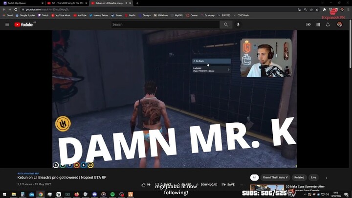 Tyger (Bleach) Reacts To Kebun On Tyger's Prio Got Lowered. | NoPixel GTA RP