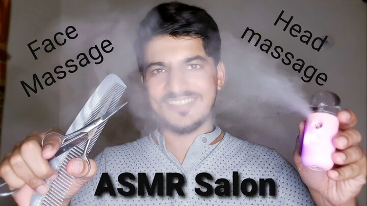ASMR Salon | Give you a new look | Face massage | Hair cut | Head Massage