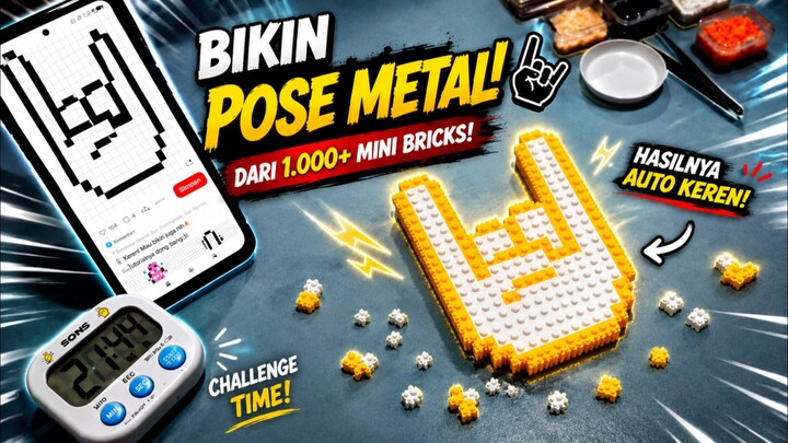 Pixel Art Jadi 3D dengan Mini Bricks!