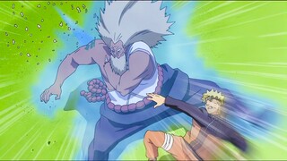 Naruto used Sage Form to break through the Third Raikage's Ultimate Defense, English Dubbed