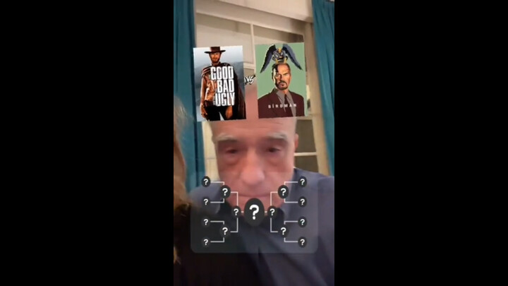 Martin Scorsese ranks movies on his daughter's TikTok account