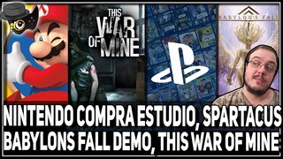 THIS WAR OF MINE Y UCRANIA, NINTENDO COMPRA EL ESTUDIO SRD, SPARTACUS MAS PISTAS, BABYLONS FALL...