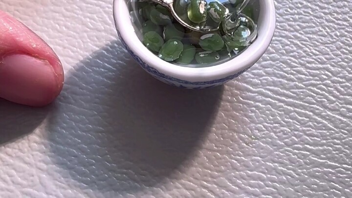 ทำแหวนรูปถ้วยถั่วเขียวขึ้นมาหนึ่งวง～