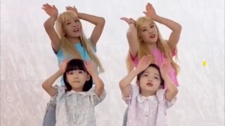 Tantangan menari "Peniru" CHOBOM (Chorong & Bomi) x dua gadis kecil