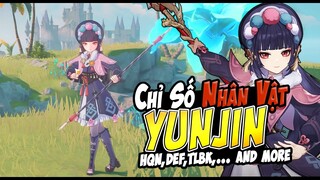 Lựa Chọn Chỉ Số Tốt Nghiệp Cho YUN JIN - SP Cực Tốt Cho Yoimiya, Ayato,.. - BÉCON GENSHIN IMPACT 2.8