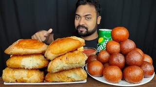 HUGE CHICKEN PATTIES, GULAB JAMUN, TAMOTO SAUCE, SOFT DRINK ASMR MUKBANG EATING SHOW ||