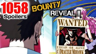 BOUNTY REVEAL !! | One piece chapter 1058 leak spoilers