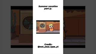 summer vacation😂#funny #funnyvideo #animation #tiktok #memes #anime #youtubeshorts