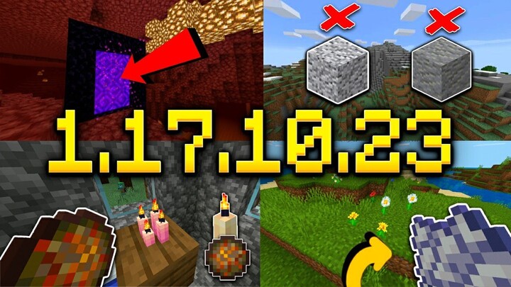 อัพเดท Minecraft 1.17.10.23 (เบต้า) - GamePlay | แก้บัคเรื่องเทียน และพิกัดการวาร์ปประตู Nether!!