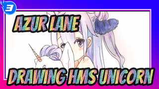 [Azur Lane] Drawing HMS Unicorn with Colored Pencil_3