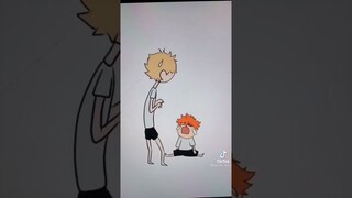 Hinata fights Tsukishima 😂😂 || Haikyuu Funny #shorts