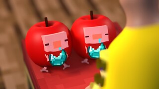 🍎Apple Axolotls are adopted🍎& Parotter's  best funny & cute Minecraft animation😍