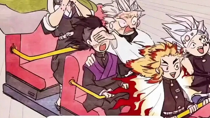 The reactions of the Demon Slayer Corps riding a roller coaster are one funnier than the next