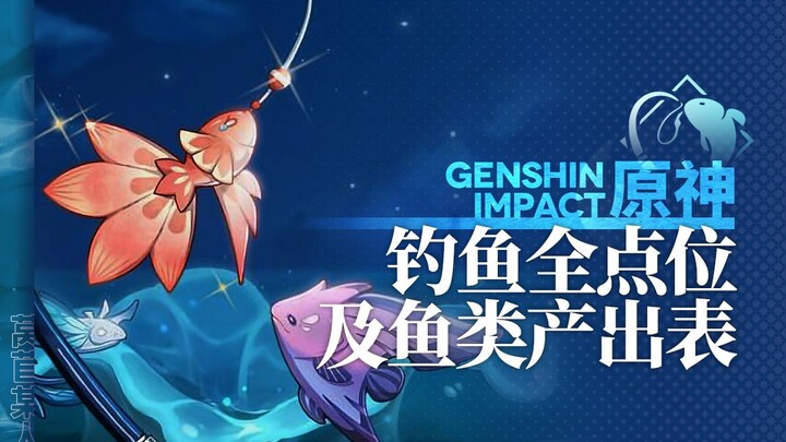[Genshin Impact] All Fishing Spots + Fish Drop Table + Merchant Locations (Updated to the Desert of 