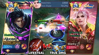 GLOBAL ALUCARD VS BUFFED GLOBAL FREDRINN!🔥 KING OF LIFESTEAL VS KING OF TRUE DAMAGE (intense match!)