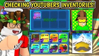 ✨Checking YOUTUBERS INVENTORIES In Bubblegum Simulator! (Roblox)