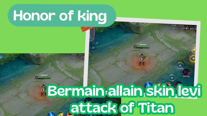 Honor of king - bermain alain skin levo attack of Titan