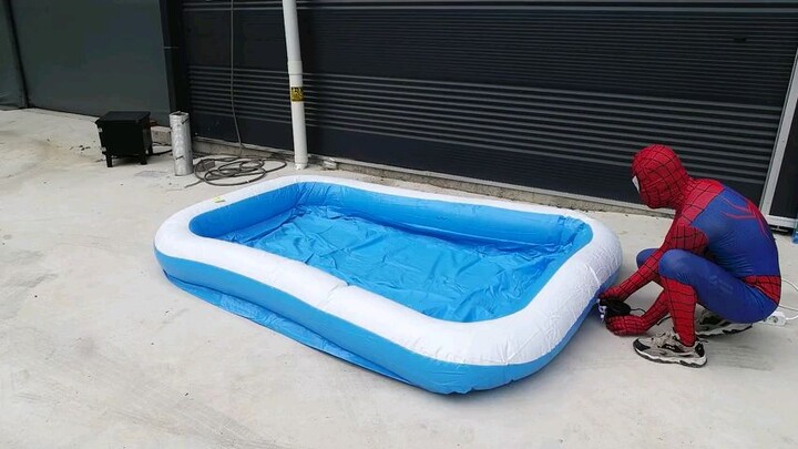 DIY spiderman with ball