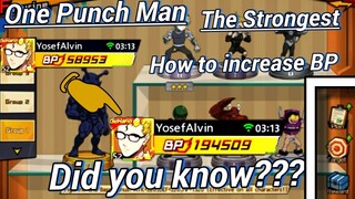One Punch Man | How to Increase BP in One Punch Man The Strongest