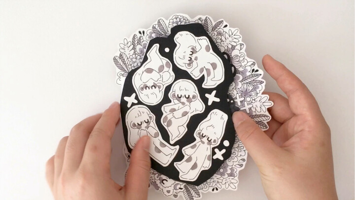 【DIY】Make a flipbook with heart shape