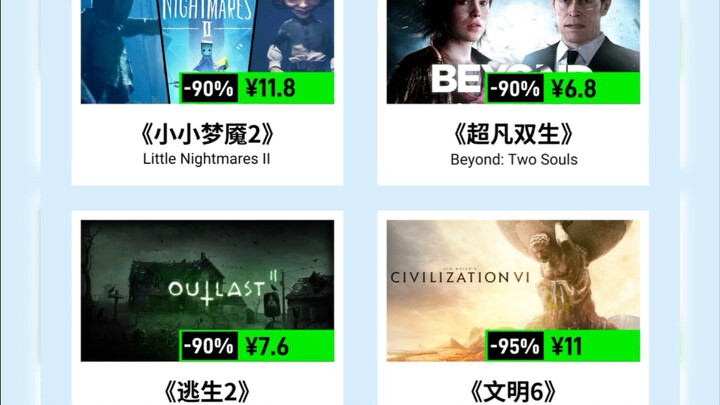 Steam Summer Sale Must-Buy Game List for 10 Yuan
