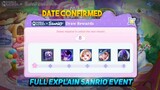 DATE CONFIRMED! NEW GUARANTEED COLLECTOR SKIN EVENT | MLBB X SANRIO CHARACTERS EVENT