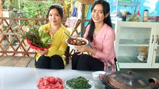 Bữa Cơm Chiều Với Thịt Vịt Kho Gừng + Rau Lang Luộc  ● Nắng Đẹp Miền Tây | NĐMT #101