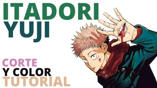 ITADORI YUJI Jujutsu Kaisen CORTE Y COLOR (Tutorial de cabello para HOMBRE) cosplay