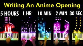 I Wrote An Anime Opening In 30 Seconds | 2 Minutes | 10 Minutes | 1 Hour | 5 Hours